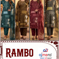 Premium Cotton Unstitched Suit Set | RAI-RAMBO-5954