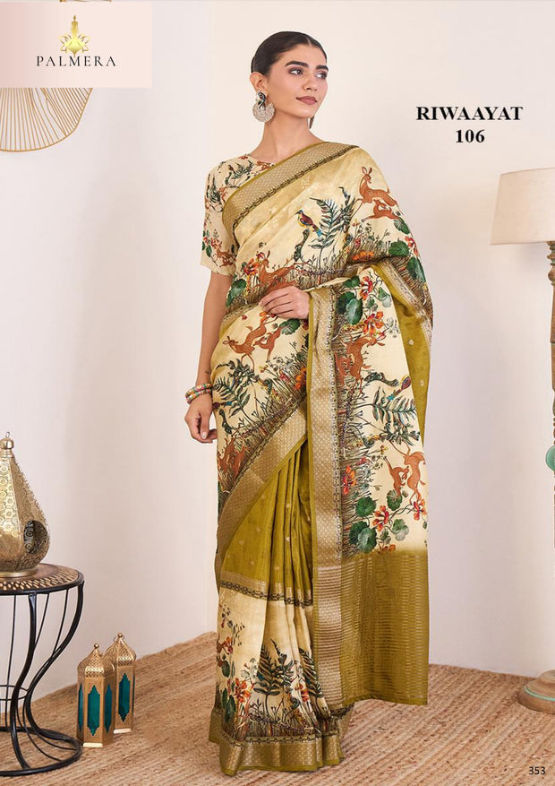 Palmera Saree Manufacturer and Palmera Saree Supplier | ALL-RIWAAYAT-106