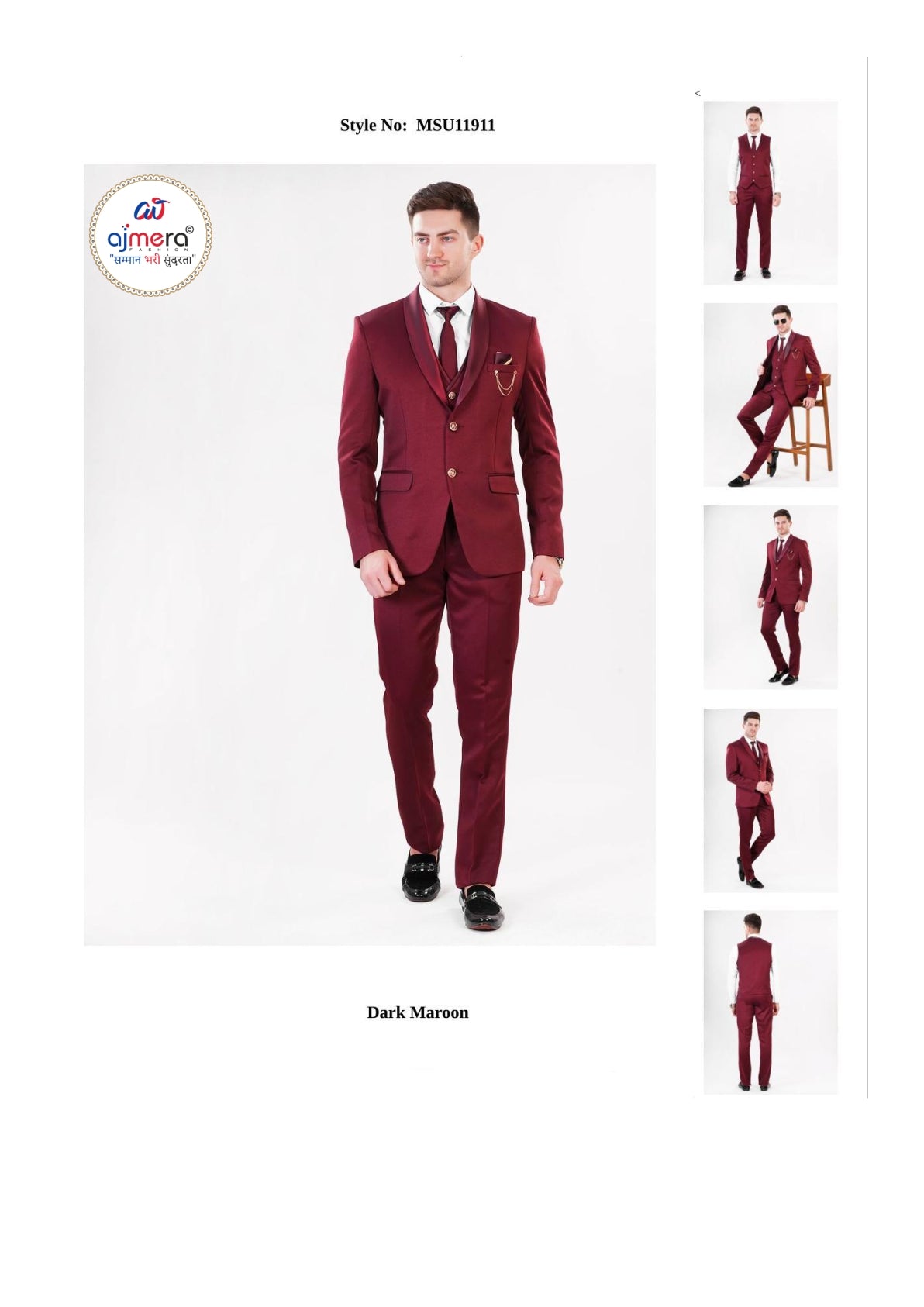 Mens Suit Exporter for Clothing Stores | SNA-MSU11911