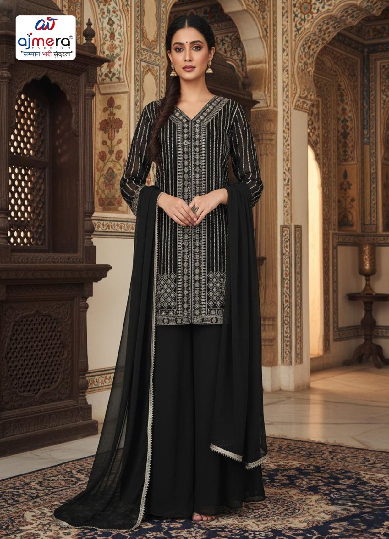 Elegant Designer Jorjet Party Wear Gown for Women | PSN-617