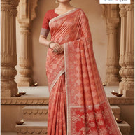 Premium Pallu Rapier Silk Matching Saree With Blouse Piece | RKI-RK322