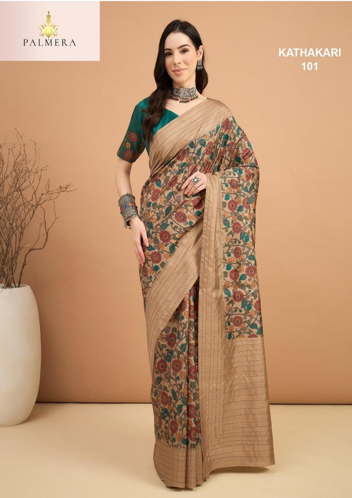 Palmera Saree Manufacturer and Palmera Saree Supplier | ALL-KATHAKARI VOL-01