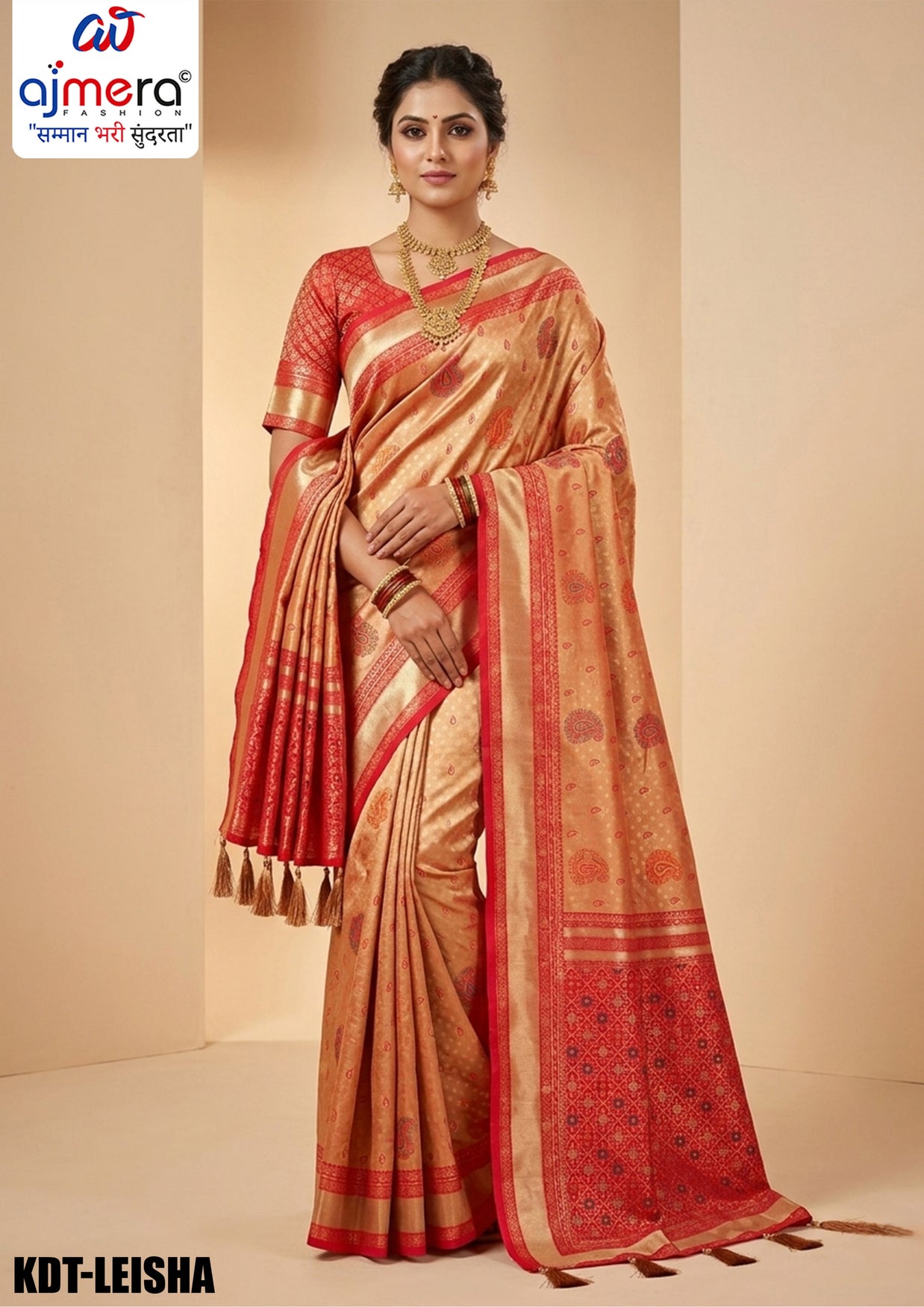 Party Wear Jacquard Silk Saree With Blouse Piece | KDT-LEISHA