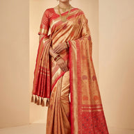 Party Wear Jacquard Silk Saree With Blouse Piece | KDT-LEISHA
