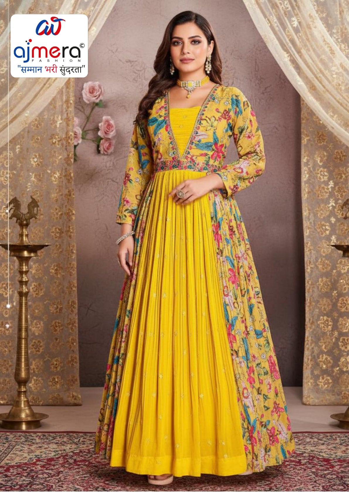 Elegant Jorjet Designer Party Wear Gown for Women | PNC-2943