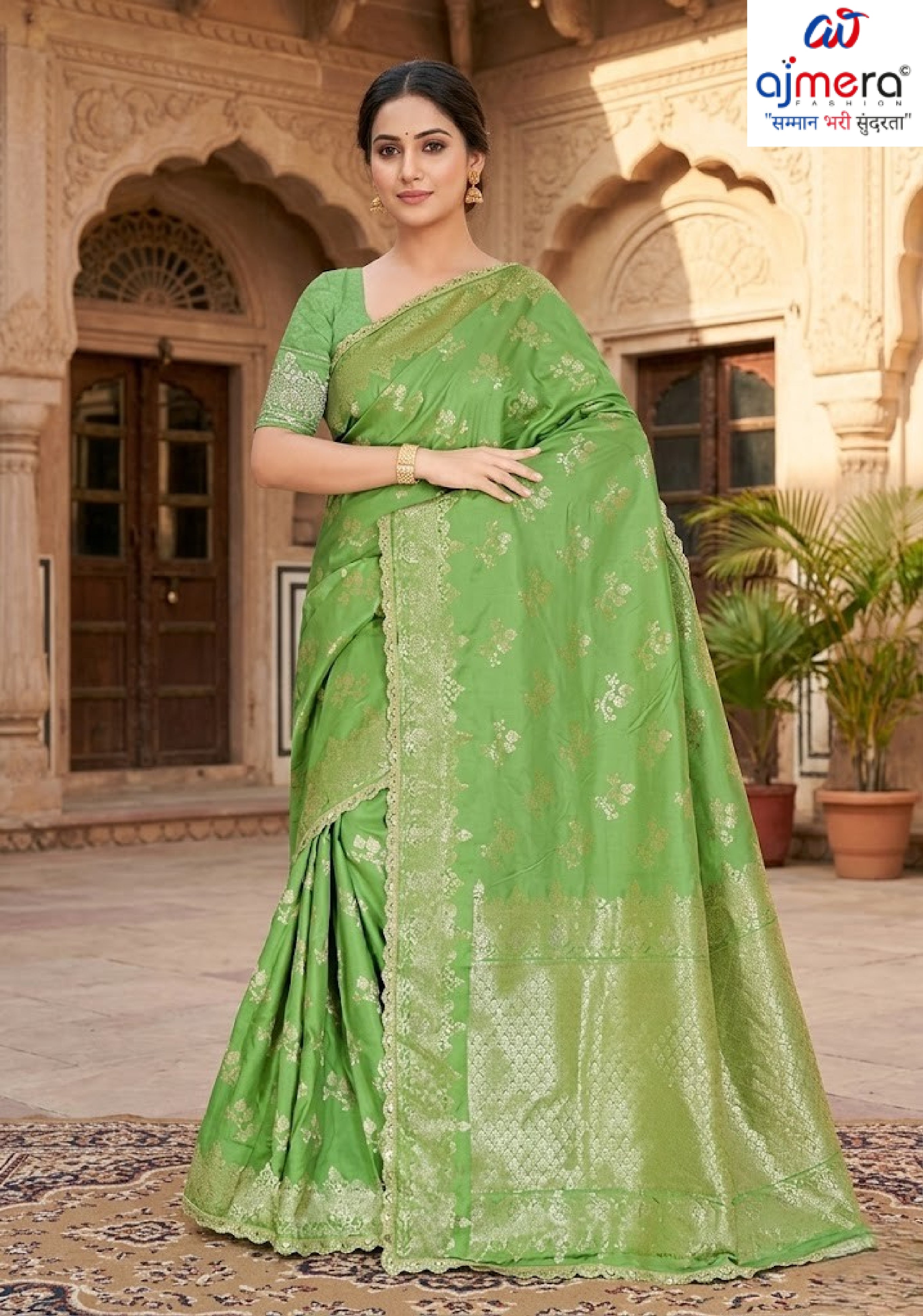 Graceful Jacquard Silk Saree with Blouse Piece for Timeless Ethnic Fashion | RAL-DSLR