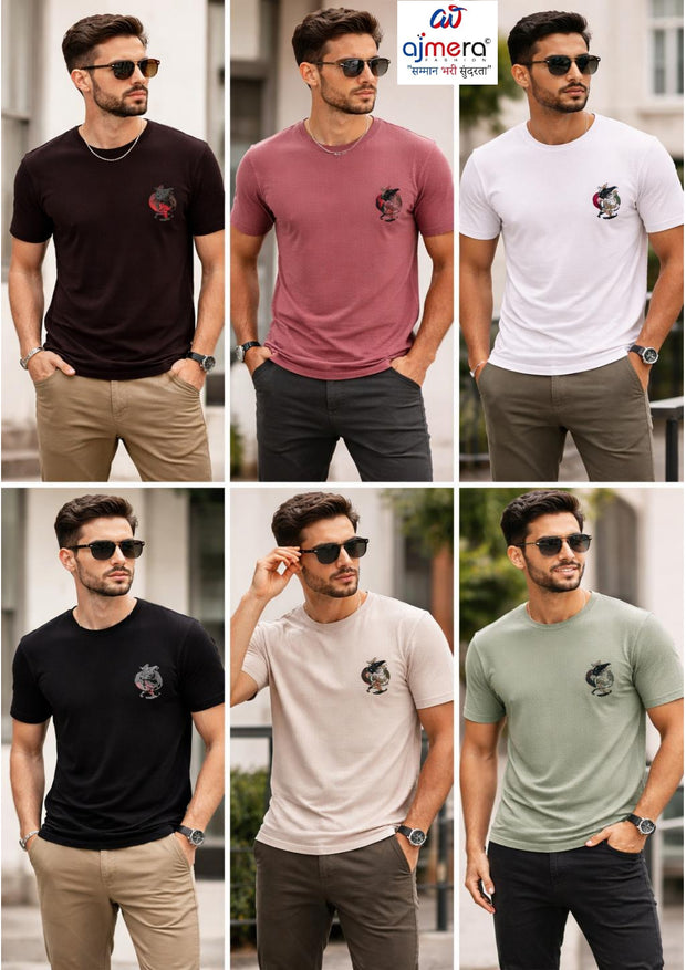 Premium Men's T-Shirt for Casual & Daily Wear | RGR-KNITTING DOWNSHOULDER-26