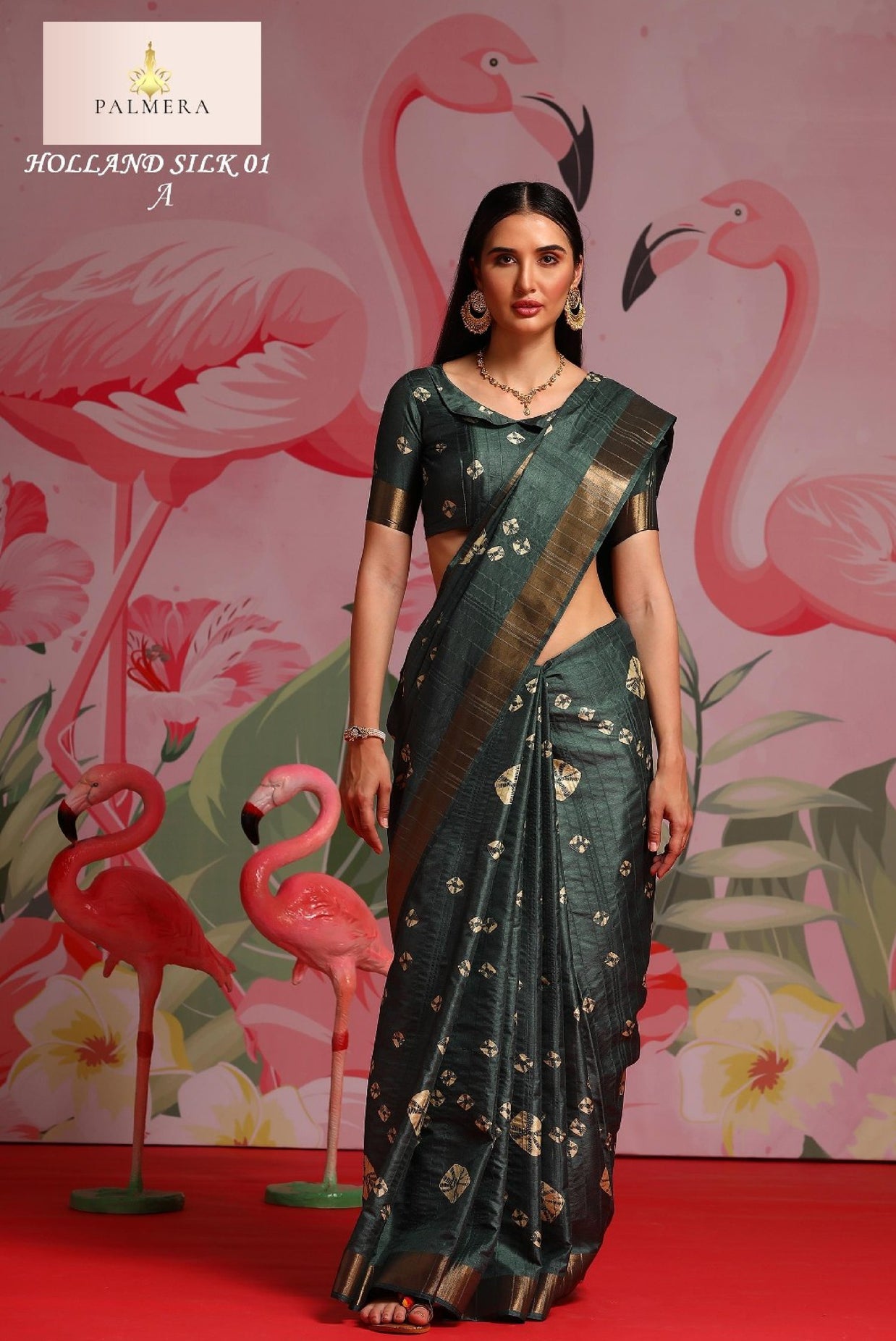 Holland Silk Handloom Silk Saree with Blouse for Premium Ethnic and Traditional Wear | ALL-HOLLAND SILK-01