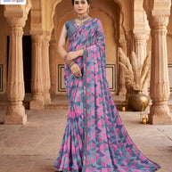 Classic Printed Saree with Blouse Piece for Timeless Traditional Style  | RDD-SHAAN VOL-03