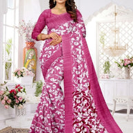 Khadi Print Loose Saree with Blouse for Premium Ethnic and Traditional Wear | GLC-LAPTOP