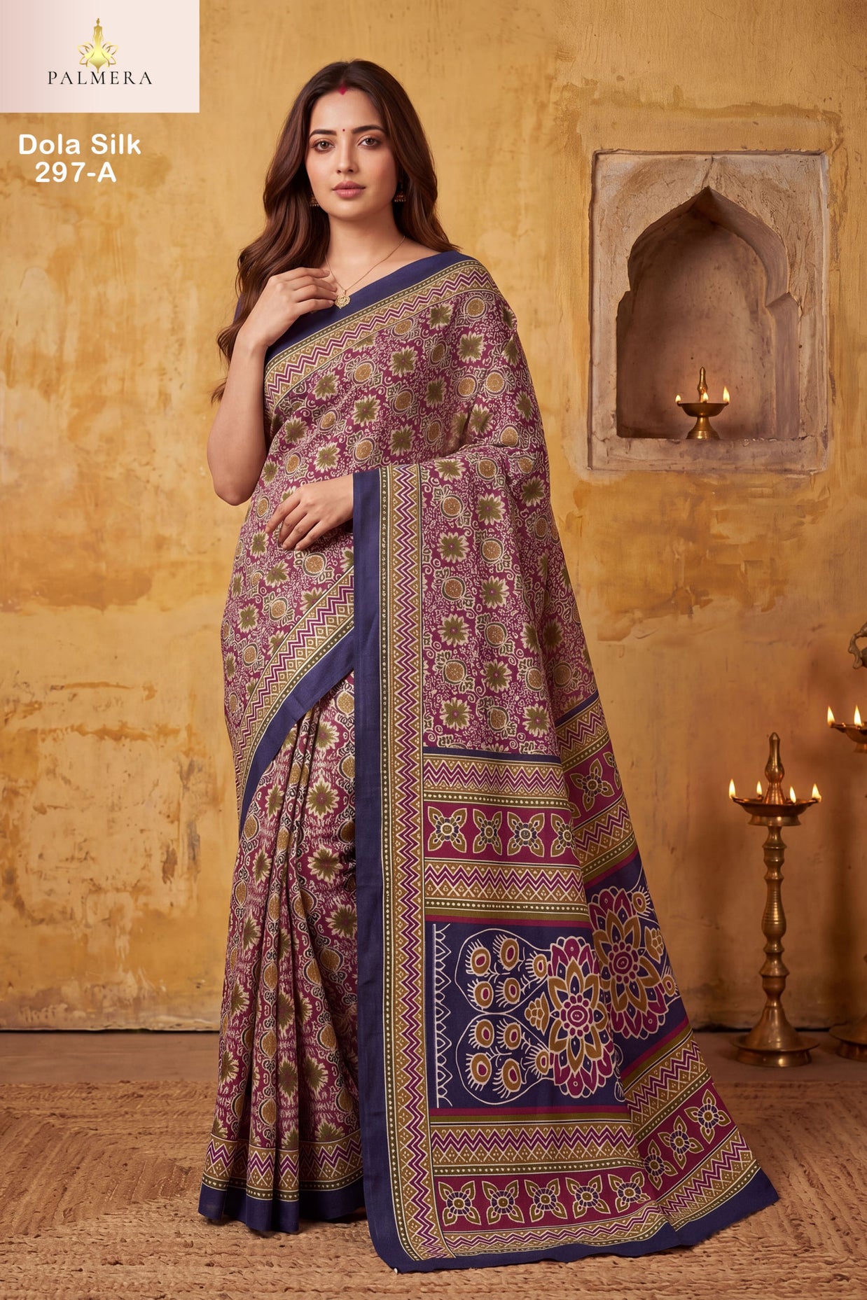 Dola Silk Blended Silk Saree with Blouse for Premium Ethnic and Designer Wear | ALL-DOLA SILK-297