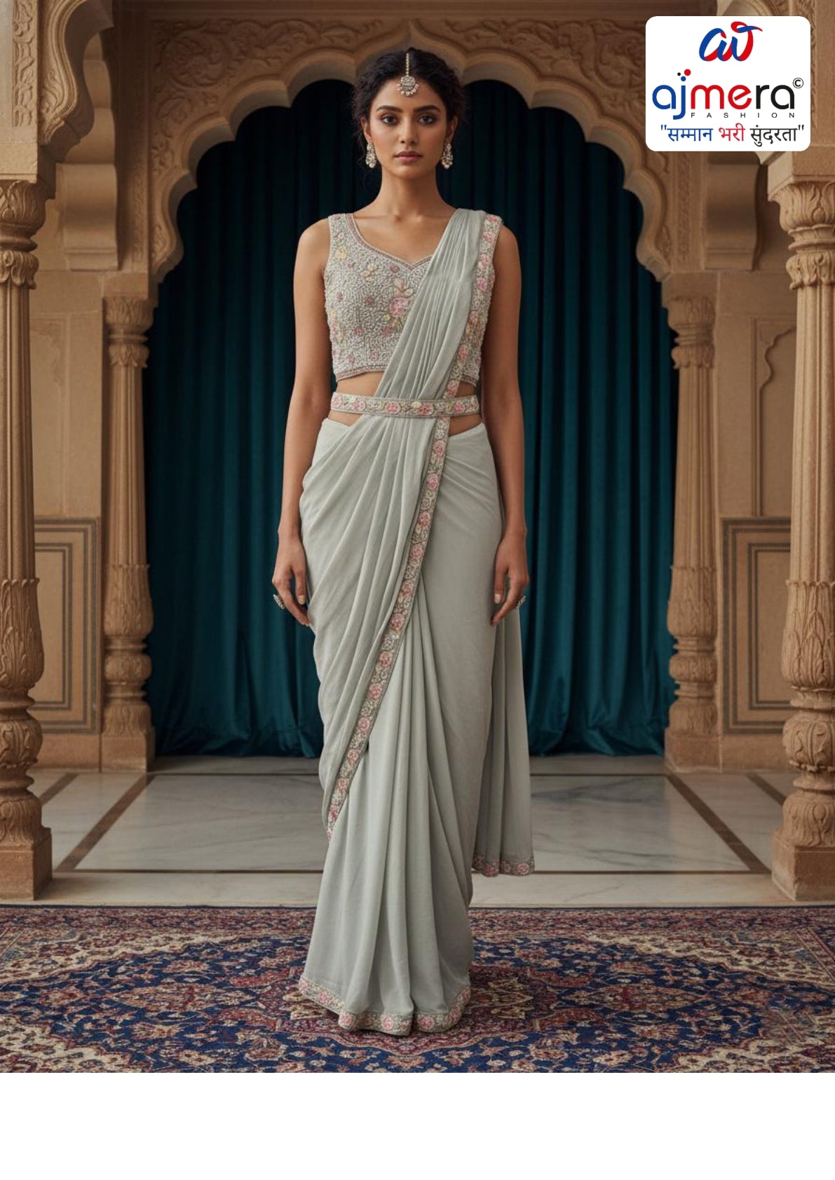 Designer Chiffon Gown for Women | SDO-218443