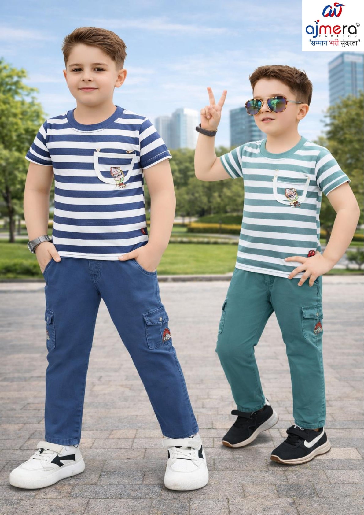 Kids T-Shirt & Pant Set Wholesale in India | SAP-4322