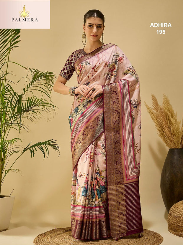 Adhira Viscose Dola Saree with Blouse for Designer Ethnic Wear | ALL-ADHIRA-195