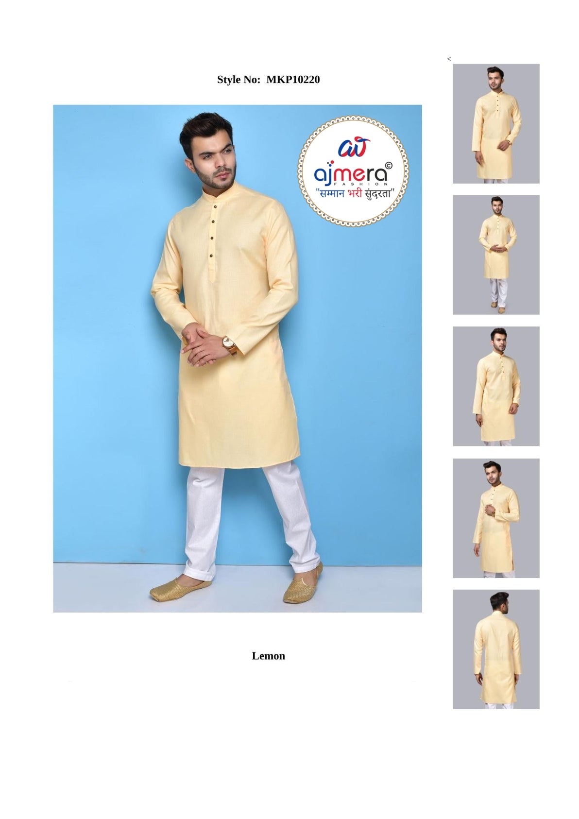 Premium Men's Kurta & Payjama for Wedding & Festive Wear | SNA-MKP10220