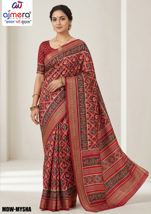 Regal Elegance Jacquard Silk Saree With Blouse Piece | MDW-MYSHA