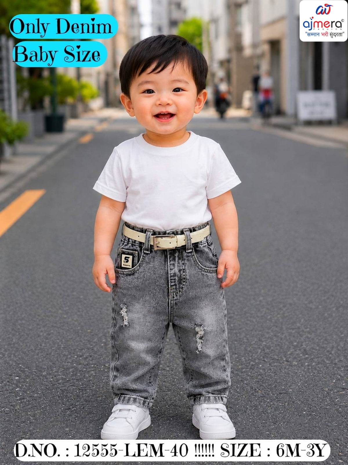 Kids Jeans Wholesale in India | SYA-12555-LEM40