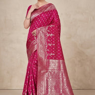 Elegant Jacquard Silk Saree with Designer Blouse Piece for Festive Elegance | TUL-VEERA SILK VOL-03