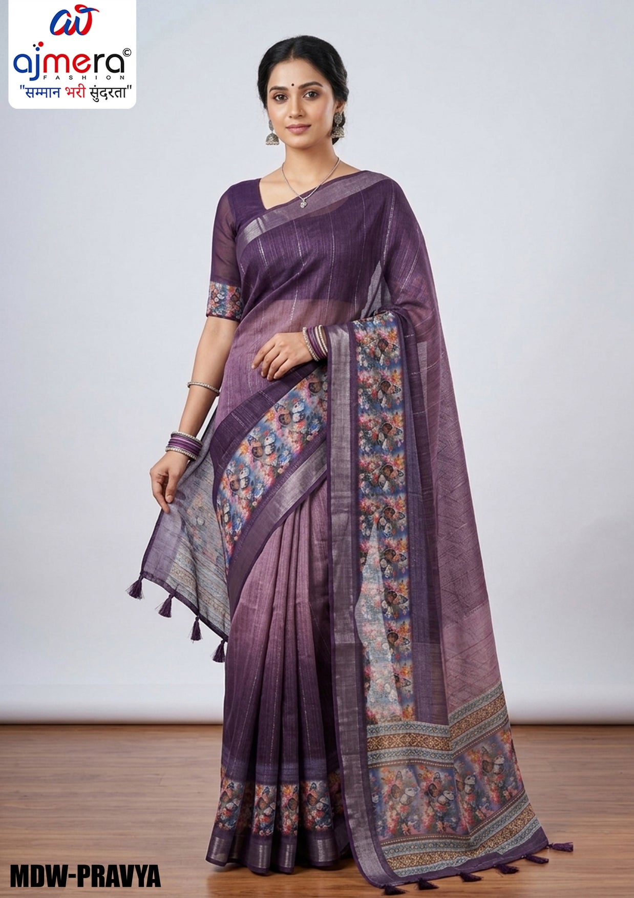 Graceful Jacquard Silk Saree with Blouse Piece for Timeless Ethnic Fashion | MDW-PRAVYA