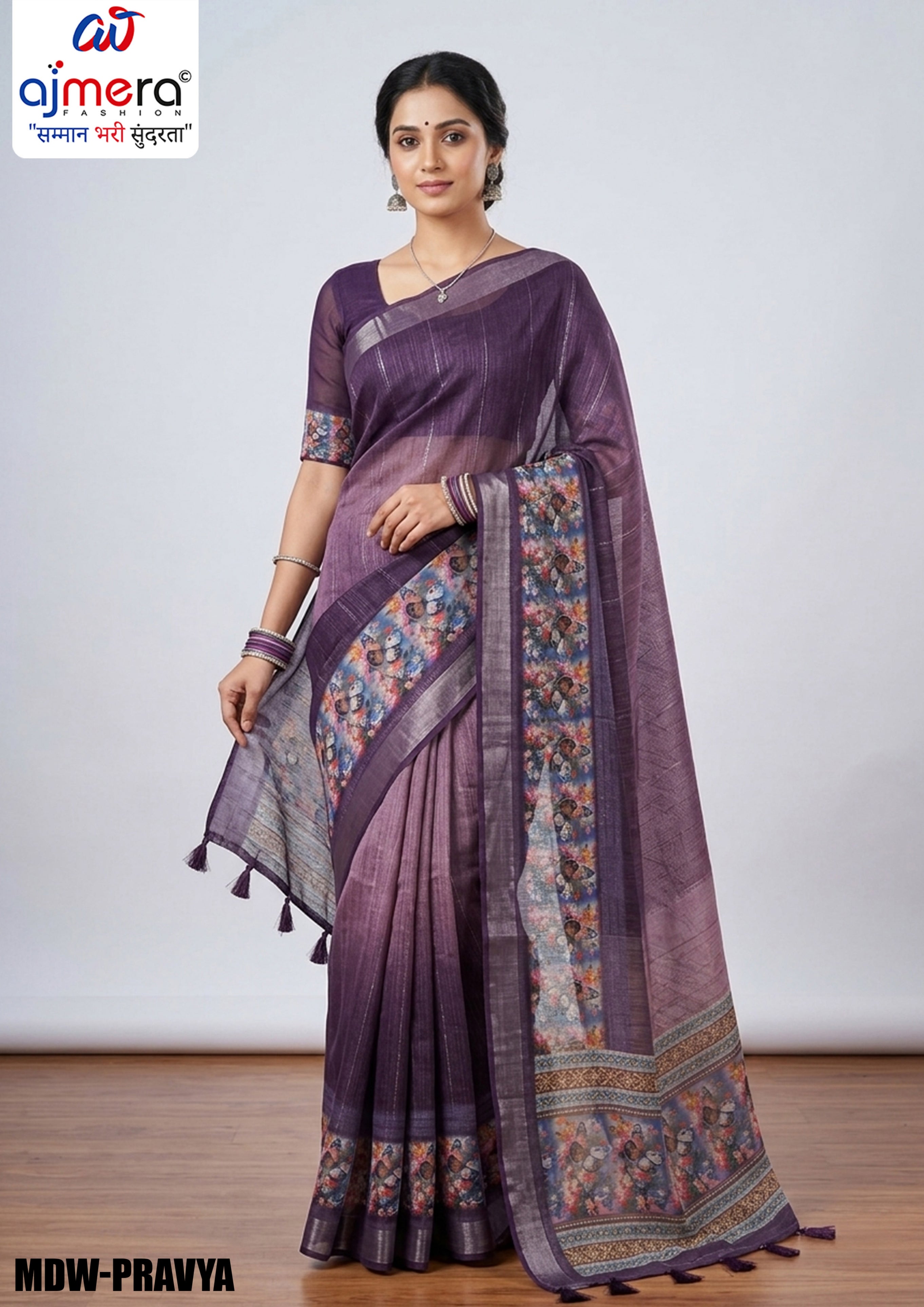 Graceful Jacquard Silk Saree with Blouse Piece for Timeless Ethnic Fashion | MDW-PRAVYA