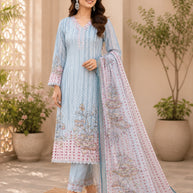 Premium Linen Unstitched Suit Set | AAR-ROYAL LILEN