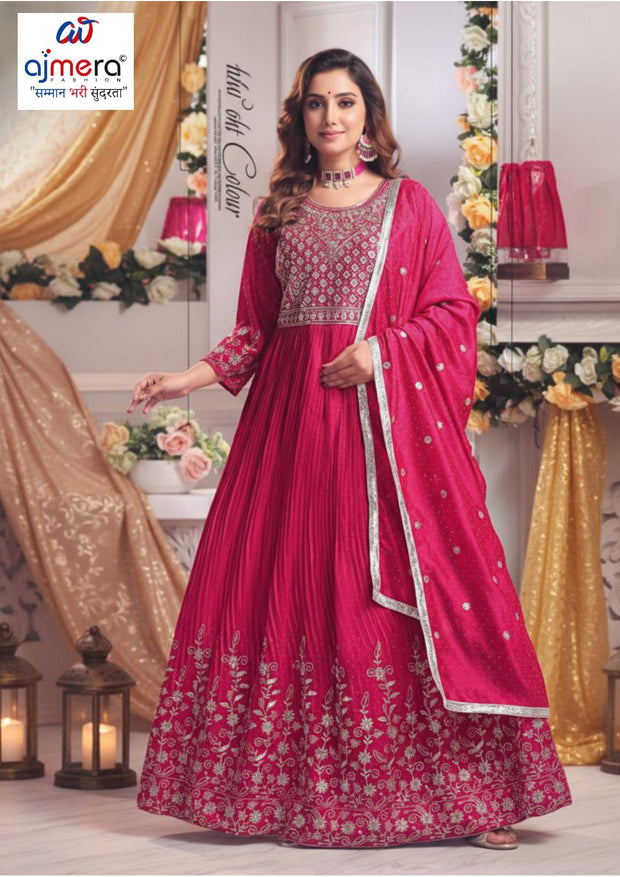 Wholesale Gown in Surat Designer Georgette Gown for Women | KTX-4783-L