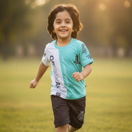 Kids T-Shirt & Pant Set Wholesale in Surat | KZE-3139