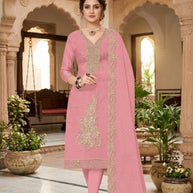 Premium Crunchi Unstitched Suit Set | KVF-CANDY CRUSH