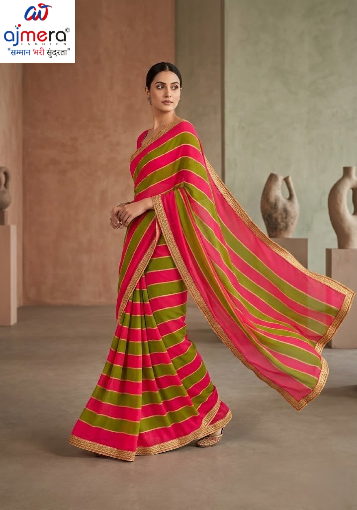 Chic Printed Saree with Blouse Piece for Sophisticated Ethnic Style | VER-HEERA-43708