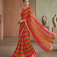 Chic Printed Saree with Blouse Piece for Sophisticated Ethnic Style | VER-HEERA-43708