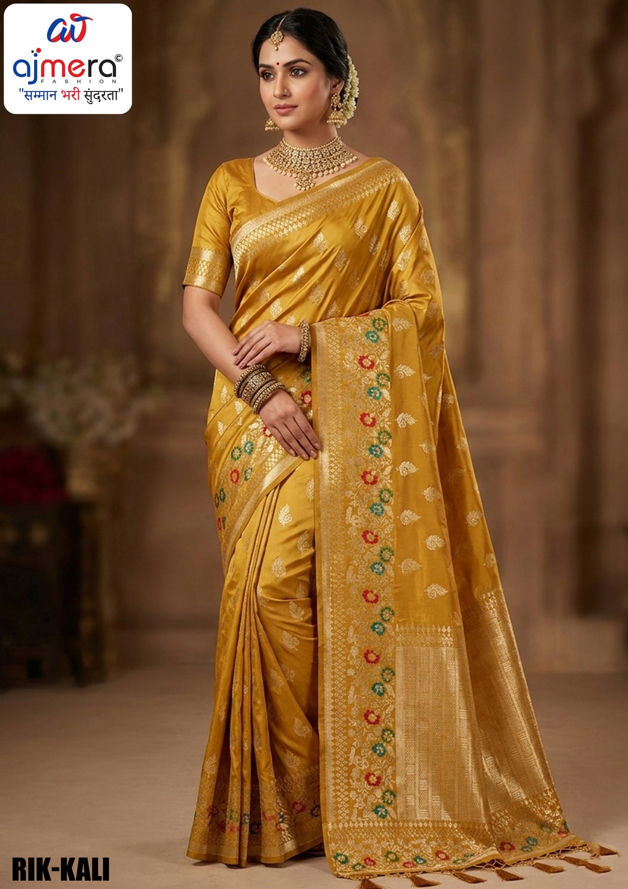 Rich Weave Jacquard Silk Saree With Blouse Piece | RIK-KALI
