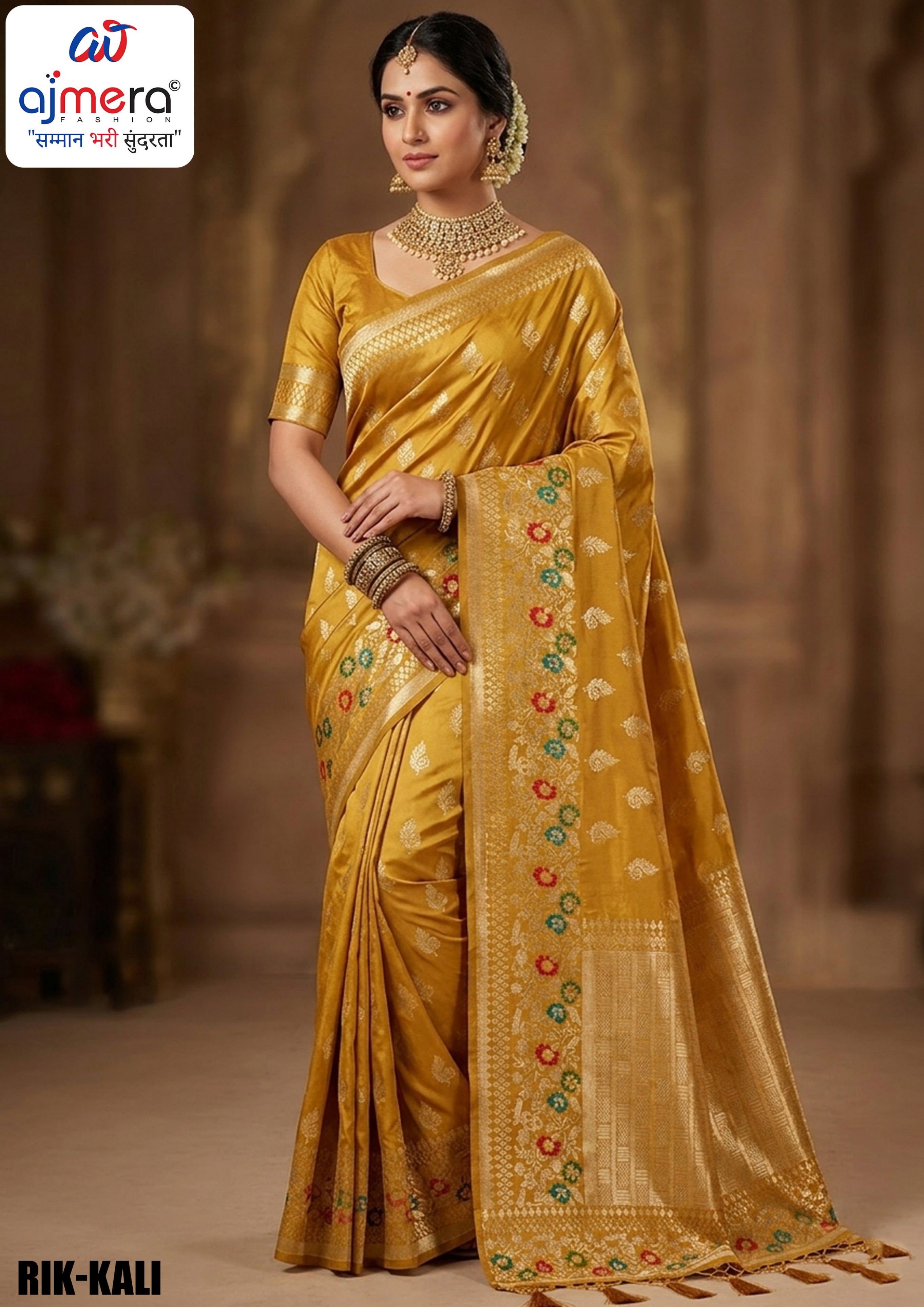 Rich Weave Jacquard Silk Saree With Blouse Piece | RIK-KALI