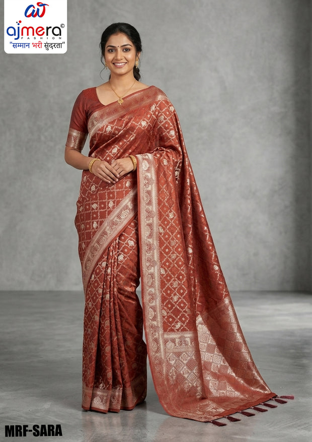 Royal Charm Jacquard Silk Saree With Blouse Piece | MRF-SARA