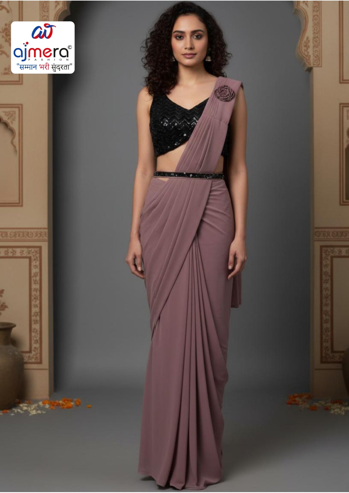 Designer Georgette Gown for Women | SDO-218449