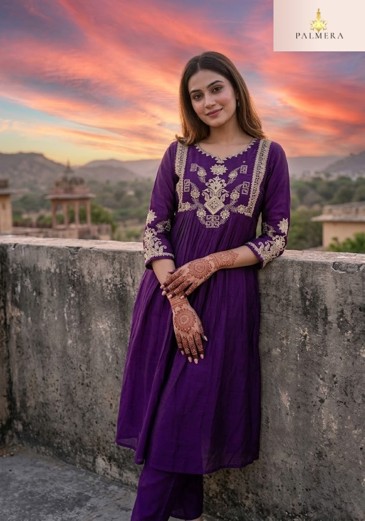 Elegant Designer Palmera Kurti Set for Women | MIK-368A
