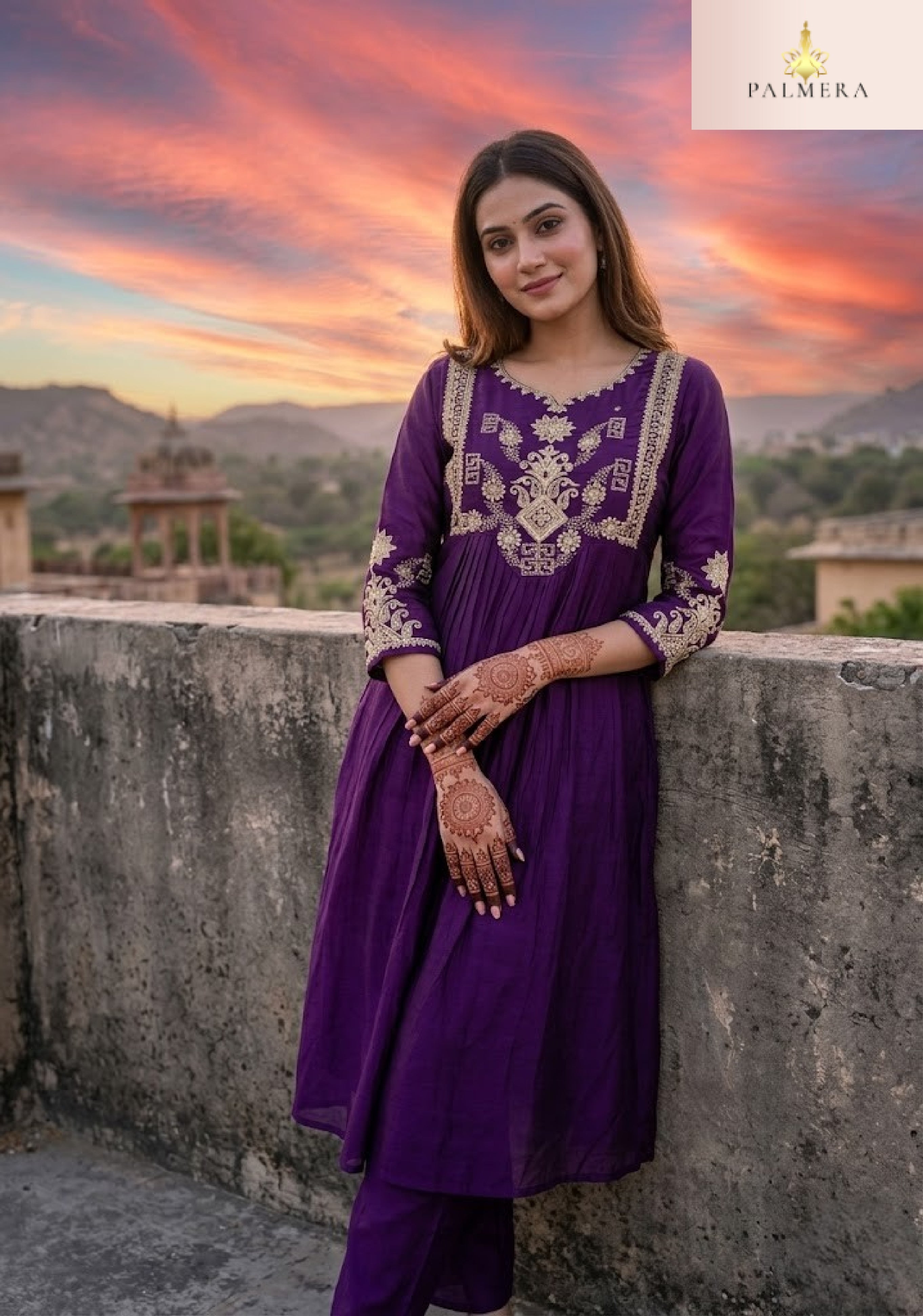 Elegant Designer Palmera Kurti Set for Women | MIK-368A