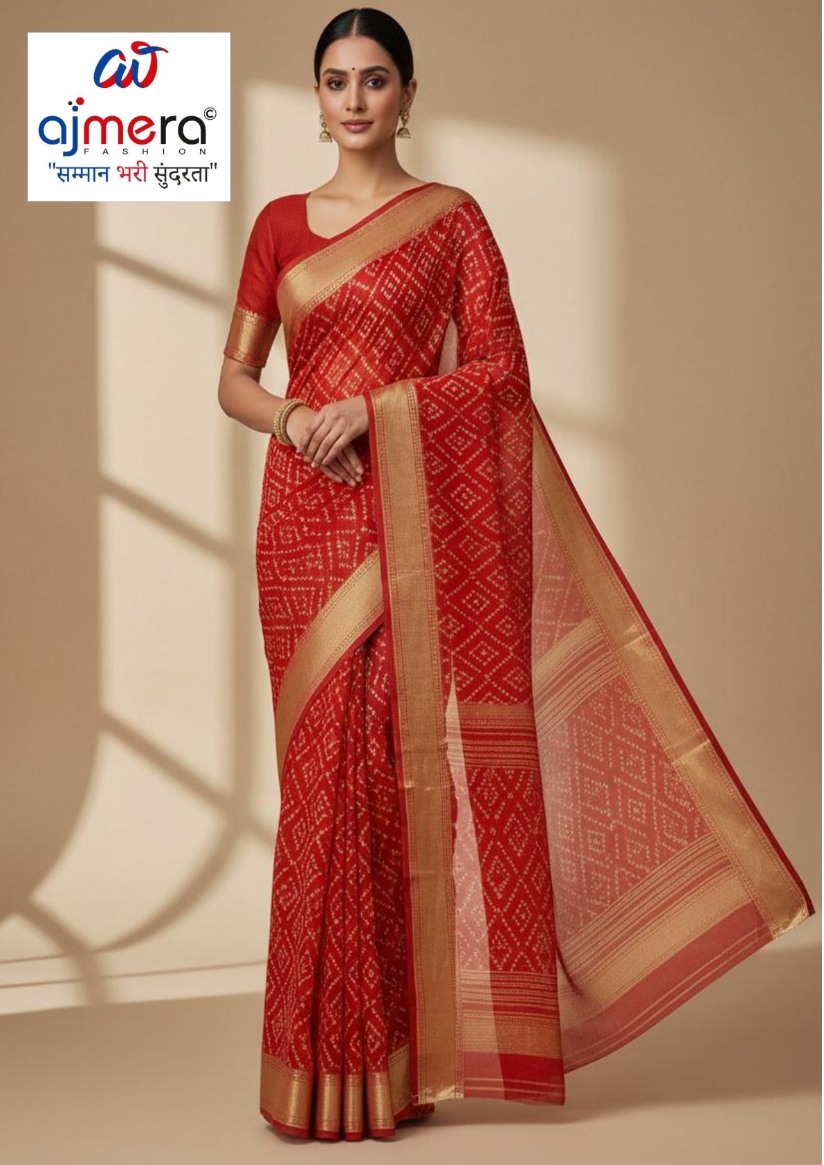 Reniyal Print Loose Saree without Blouse for Premium Ethnic and Traditional Wear | CAS-SHYAM SUNDARI