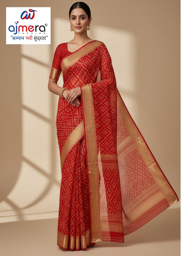 Reniyal Print Loose Saree without Blouse for Premium Ethnic and Traditional Wear | CAS-SHYAM SUNDARI