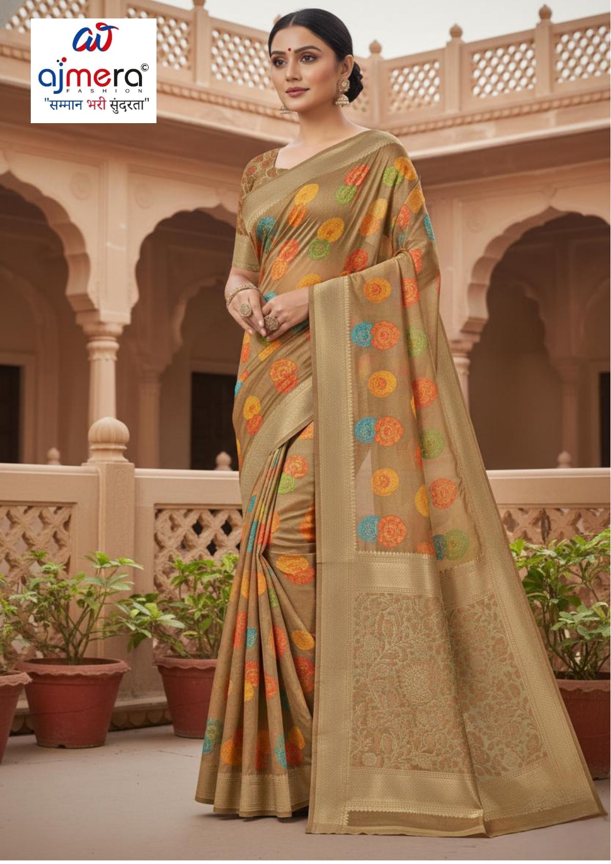 Timeless Rapier Silk Matching Saree With Blouse Piece | RKI-180