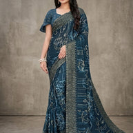 Fashionable Printed Saree with Blouse Piece for Festive Collection  | RDD-SHUBHKALA VOL-02