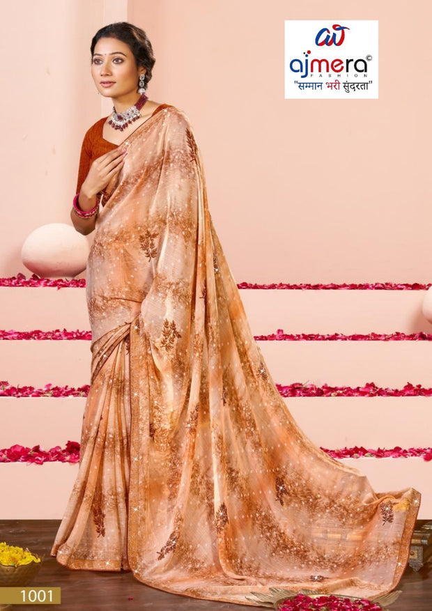 Exclusive Printed Saree with Blouse Piece for Elegant Ethnic Look | PRM-KAMINI
