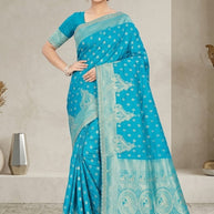 Exclusive Jacquard Silk Saree with Blouse Piece for Premium Cultural Wear | RAL-LILAWATI