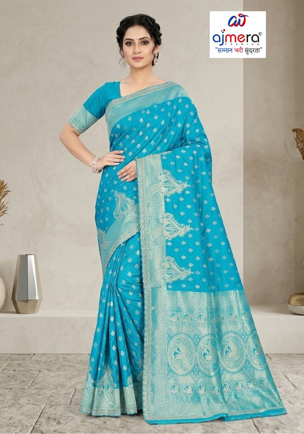 Exclusive Jacquard Silk Saree with Blouse Piece for Premium Cultural Wear | RAL-LILAWATI