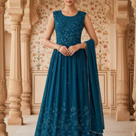 Designer Georgette Gown for Women | Gown Manufacturer | SHP-3041