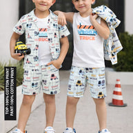 Wholesale Boys Shirt & Short Pant Set | TBA-4173-1