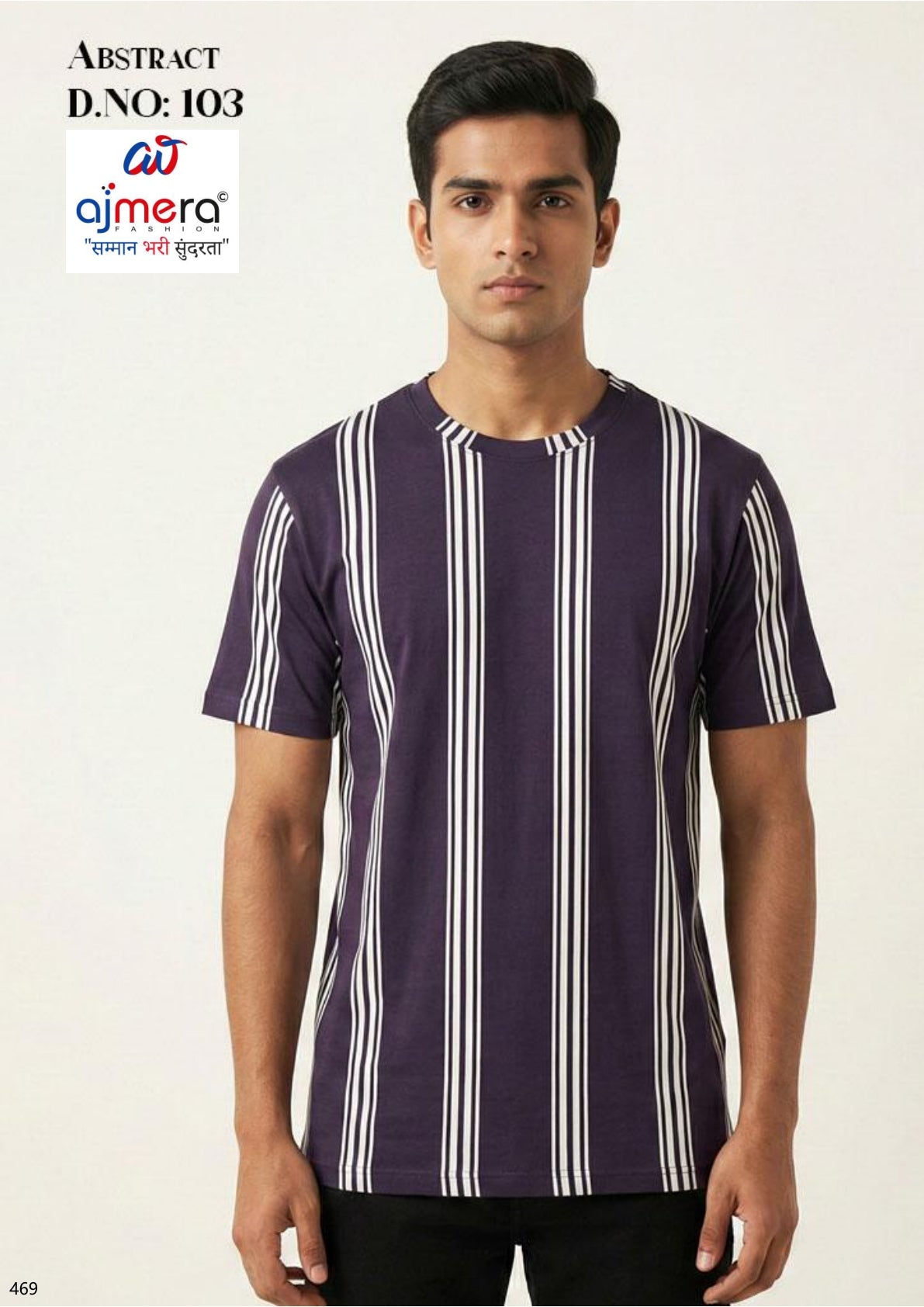 Premium Men's Abstract Print T-Shirt for Casual Wear | KHE-ABSTRACT-103