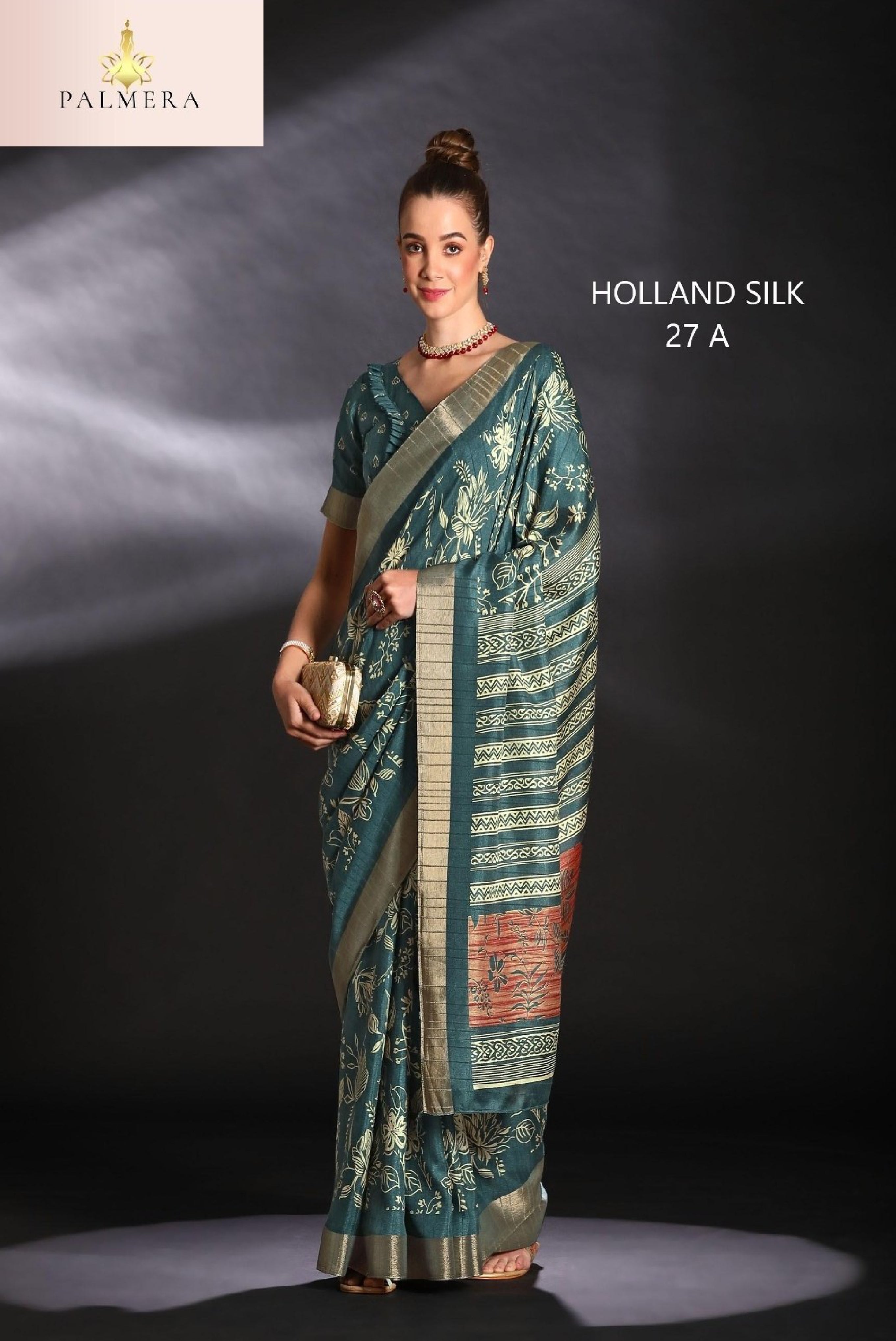 Silk Kota Silk Saree with Blouse for Premium Ethnic and Traditional Wear | ALL-HOLLAND SILK-27