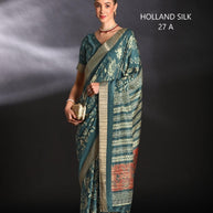 Silk Kota Silk Saree with Blouse for Premium Ethnic and Traditional Wear | ALL-HOLLAND SILK-27