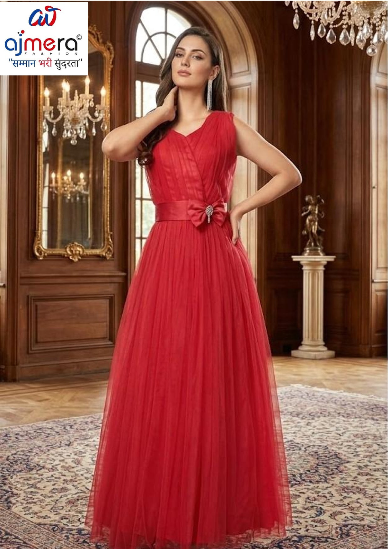 Elegant Designer Party Wear Gown for Women | MOE-3261-L