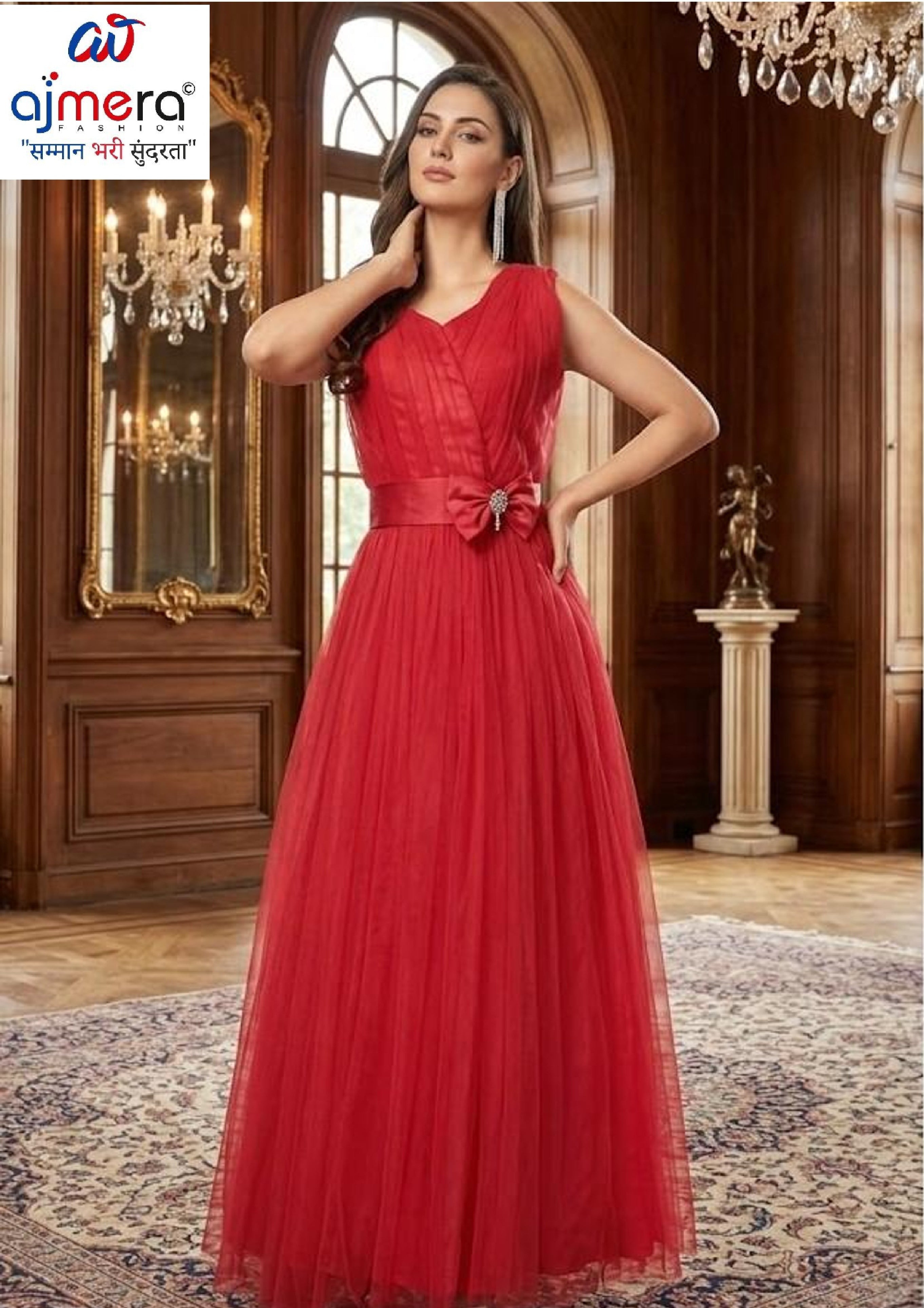 Elegant Designer Party Wear Gown for Women | MOE-3261-L